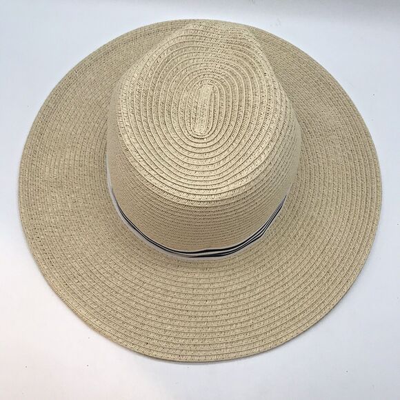 Bass Wide Brim Sun Hat Women OSFM Paper Straw Packable Floppy Beach Headwear - Picture 9 of 13